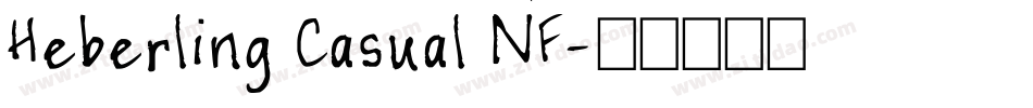 Heberling Casual NF字体转换